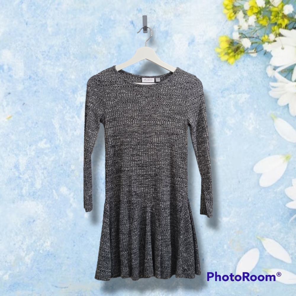 Gray children's place dress, size 10/12